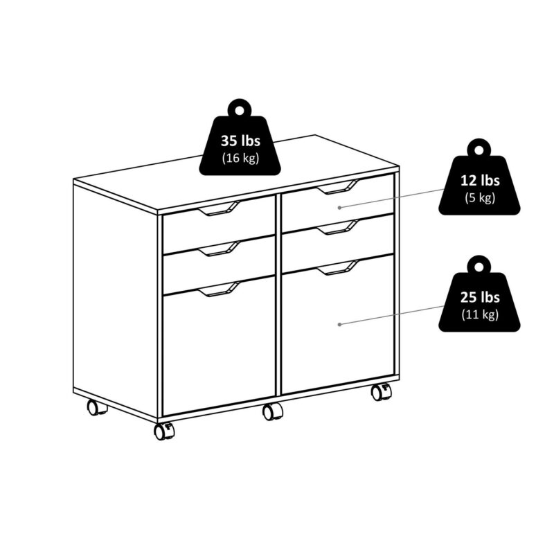 Winsome Wood Halifax Black 4 -Drawer 32.13-Inches File Cabinet - Image 12