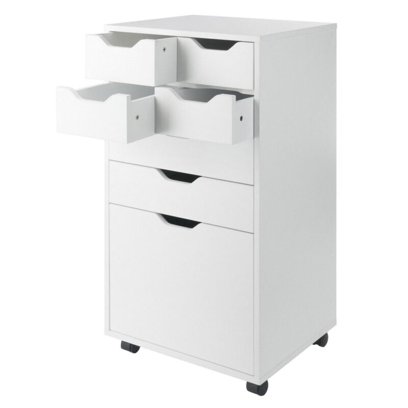 Winsome Wood Halifax White 6 -Drawer 19.21-Inches File Cabinet - Image 4