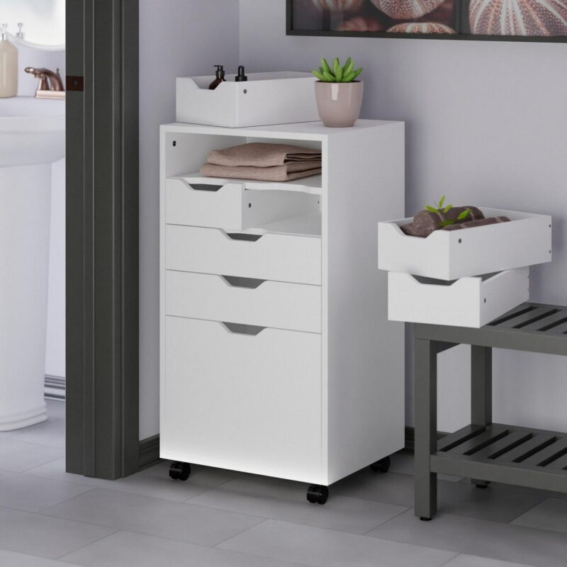 Winsome Wood Halifax White 6 -Drawer 19.21-Inches File Cabinet - Image 18