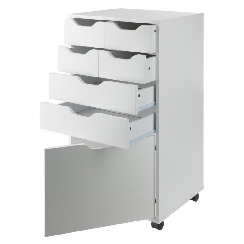 Winsome Wood Halifax White 6 -Drawer 19.21-Inches File Cabinet - Image 3