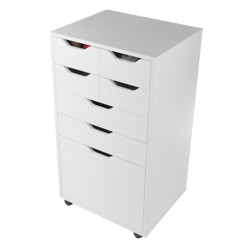 Winsome Wood Halifax White 6 -Drawer 19.21-Inches File Cabinet - Image 11