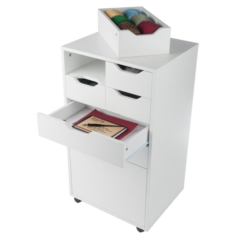 Winsome Wood Halifax White 6 -Drawer 19.21-Inches File Cabinet - Image 12
