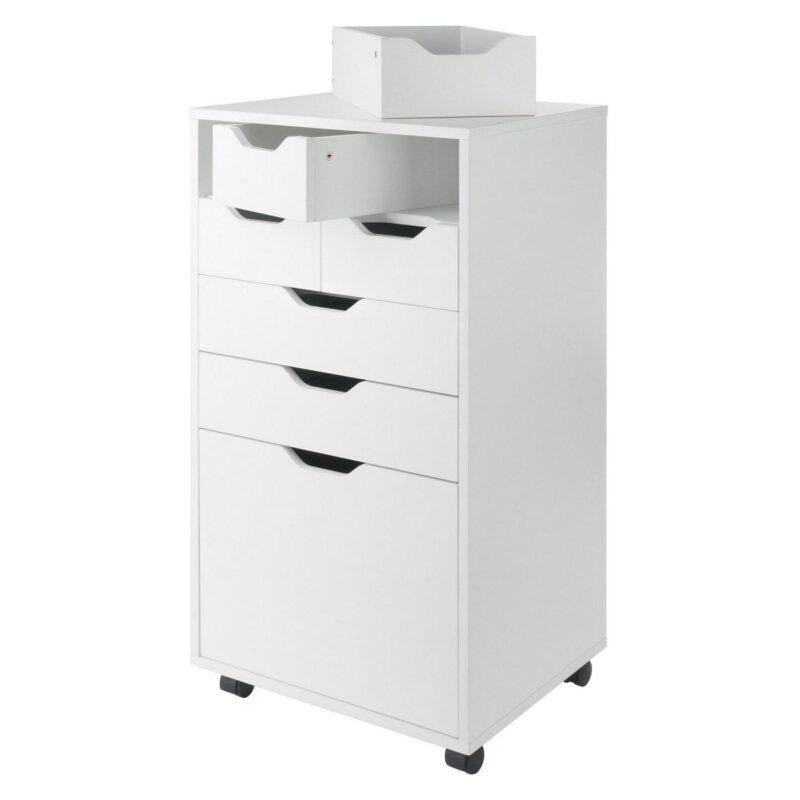 Winsome Wood Halifax White 6 -Drawer 19.21-Inches File Cabinet - Image 5