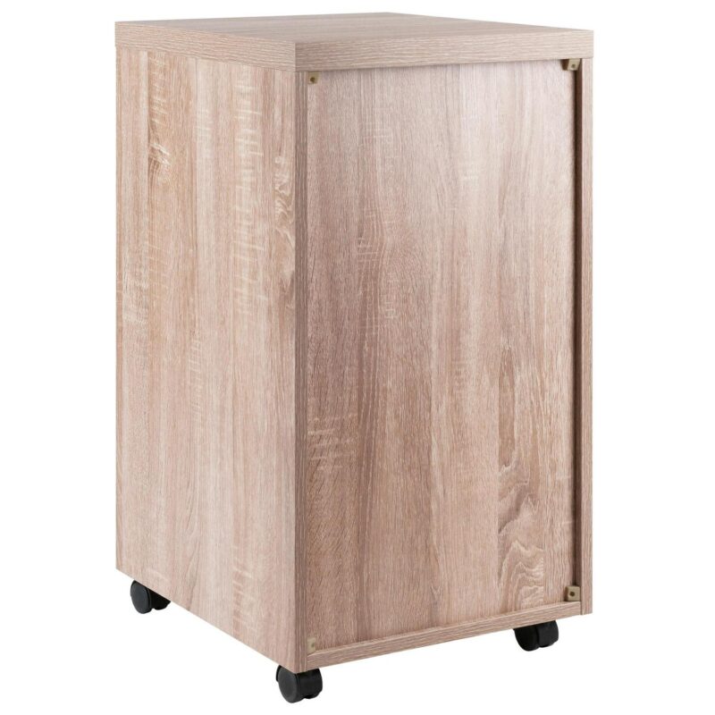 Winsome Wood Kenner Reclaimed wood and white Office Cabinet - Image 6