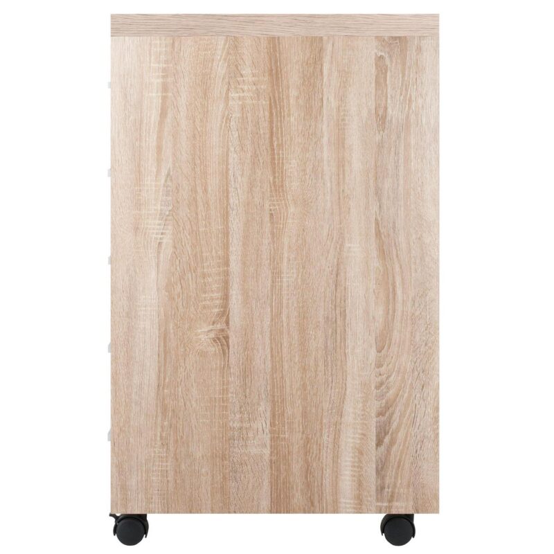 Winsome Wood Kenner Reclaimed wood and white Office Cabinet - Image 4