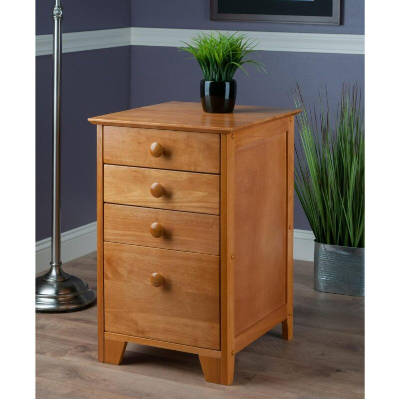 Winsome Wood Studio Honey 4 -Drawer 18.27-Inches File Cabinet - Image 7