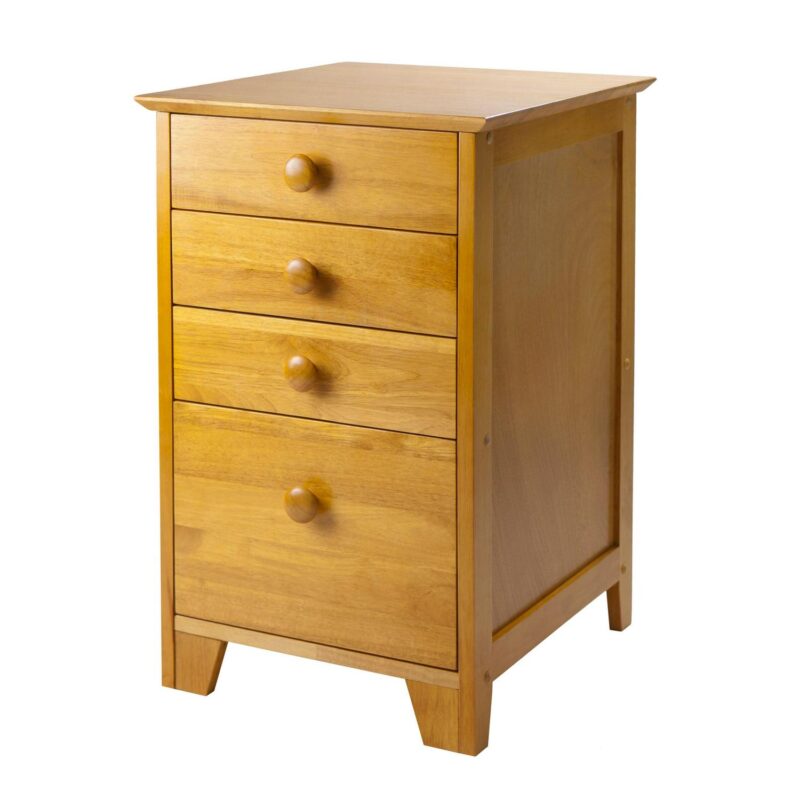 Winsome Wood Studio Honey 4 -Drawer 18.27-Inches File Cabinet