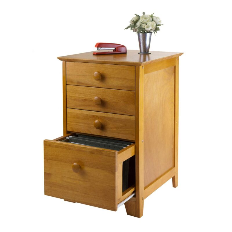 Winsome Wood Studio Honey 4 -Drawer 18.27-Inches File Cabinet - Image 2