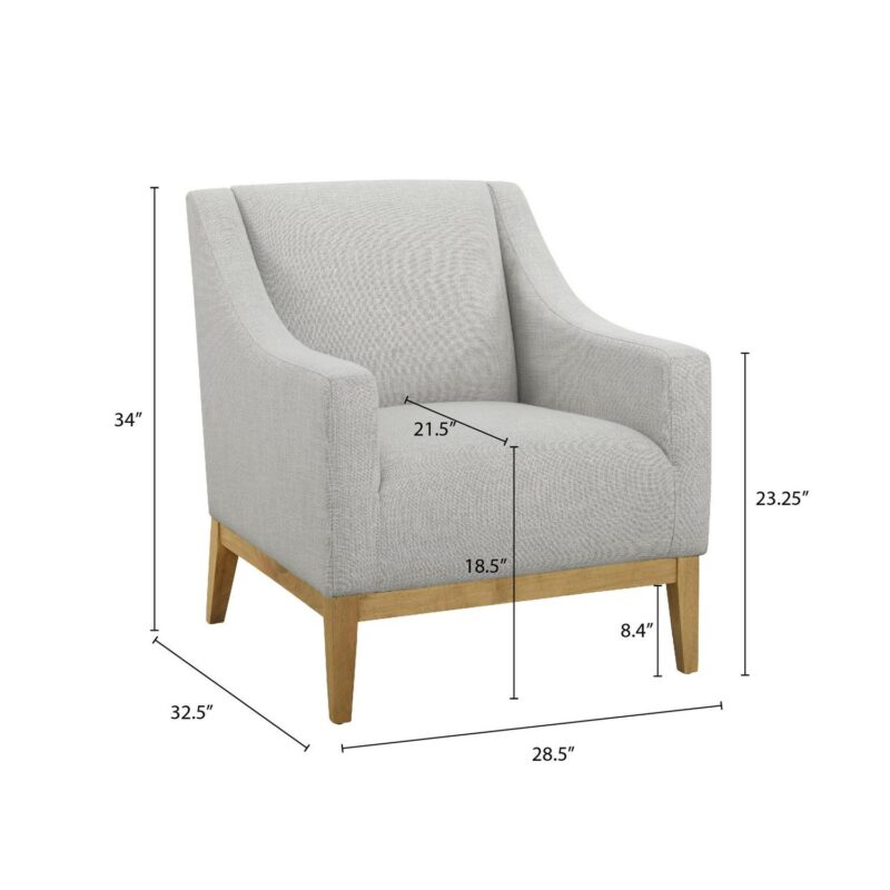 allen + roth allen + roth Modern Natural Accent Chair - Image 7