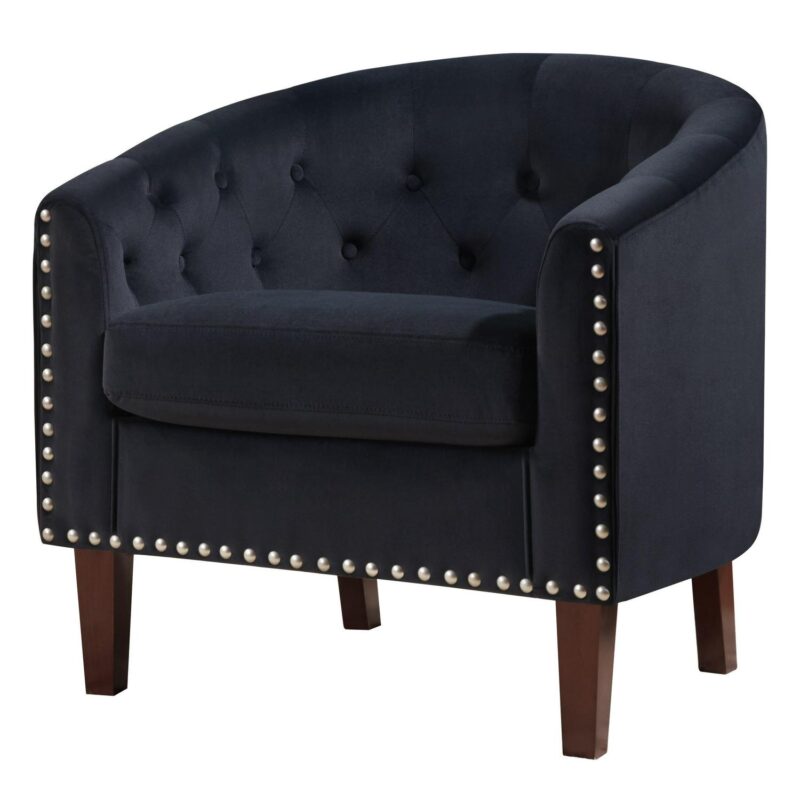 prilinex Modern Black Faux leather Club Chair - Image 8
