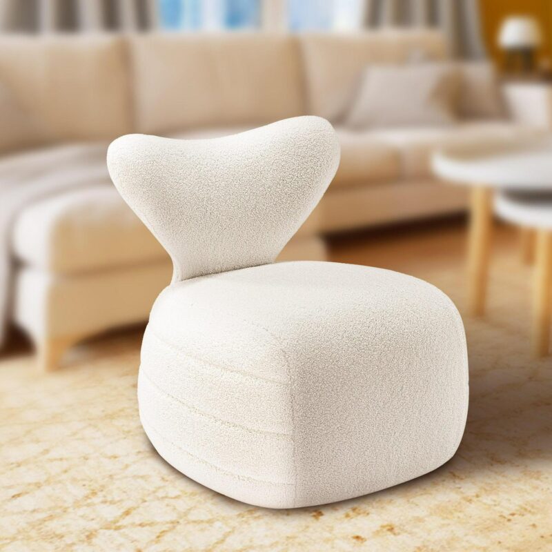 prilinex Modern White Accent Chair - Image 7