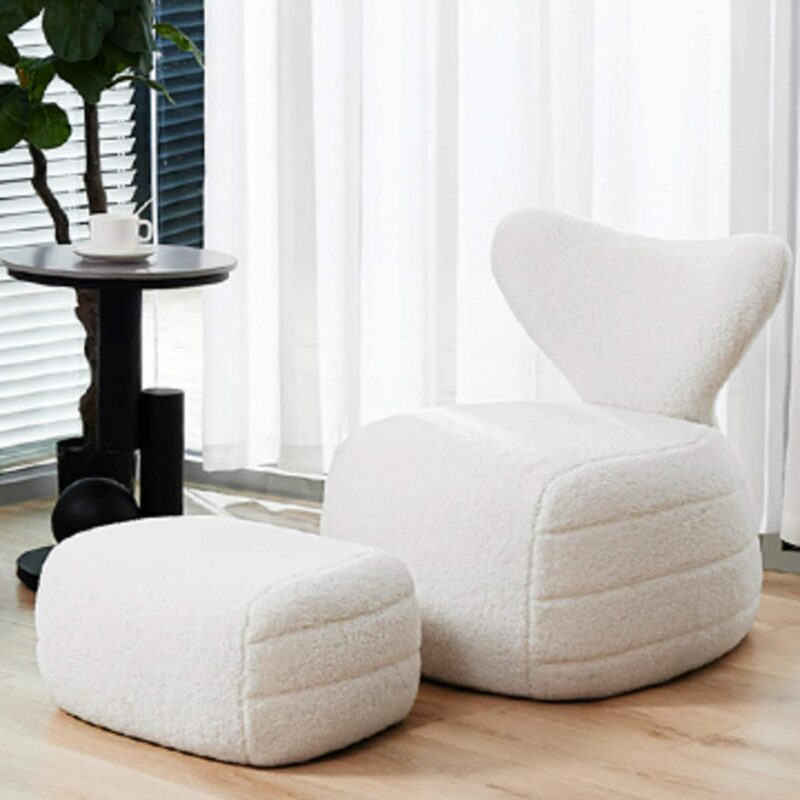 prilinex Modern White Accent Chair - Image 8