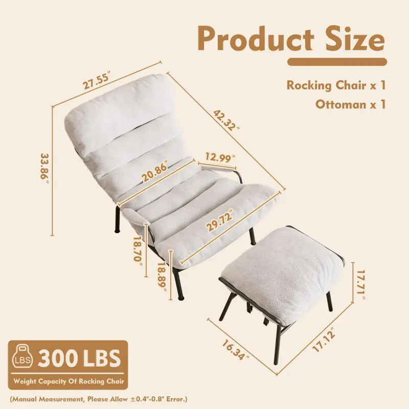 weaxty Modern White Velvet Velvet Corner Chair - Image 8