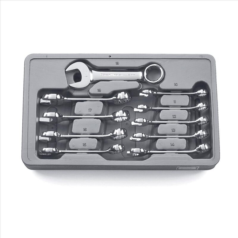 10 Piece Stubby Wrench Set 10-19MM - Image 2