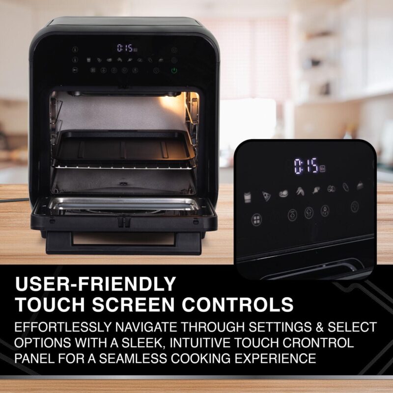 15.9-qt. 3-in-1 Air Fryer Oven with Steam, in Black - Image 4