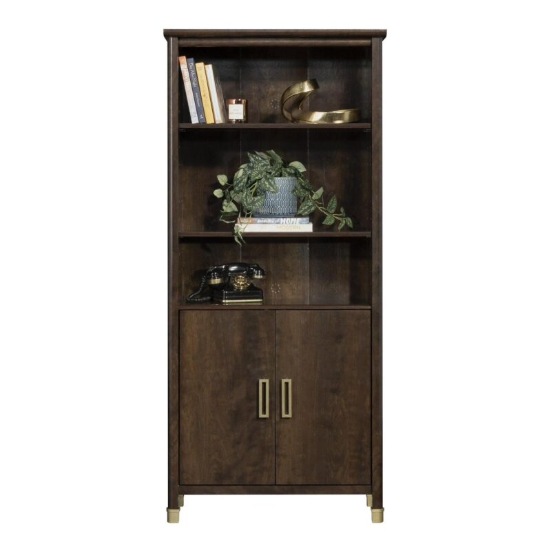 1934 Collection, by SauderBookcase with Doors, Deco Cherry Finish - Image 9