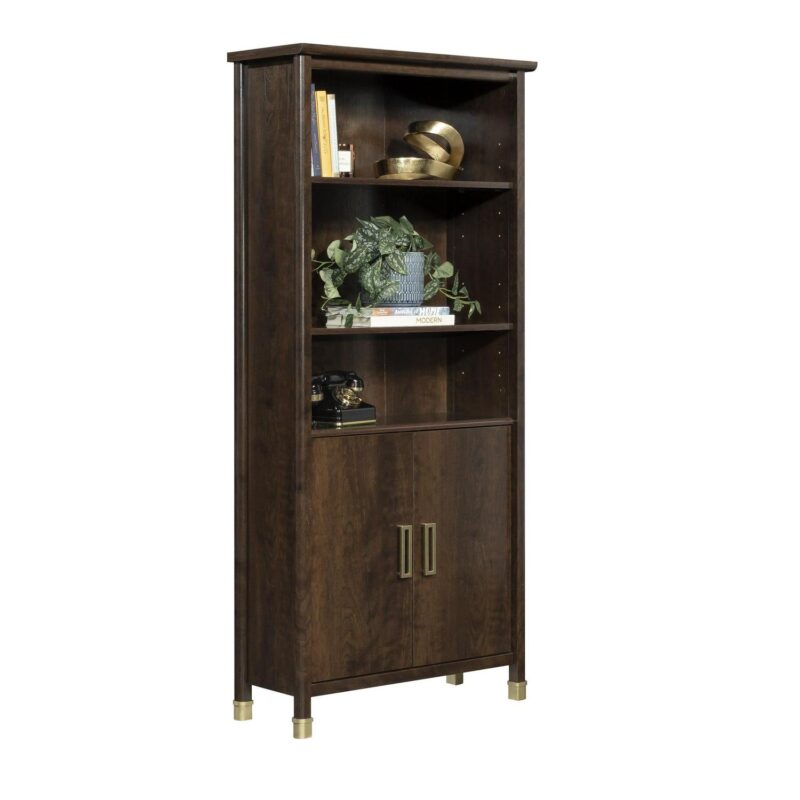 1934 Collection, by SauderBookcase with Doors, Deco Cherry Finish - Image 3