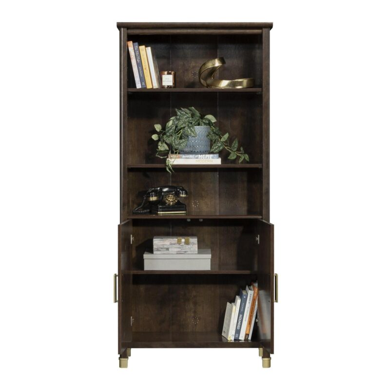 1934 Collection, by SauderBookcase with Doors, Deco Cherry Finish - Image 17