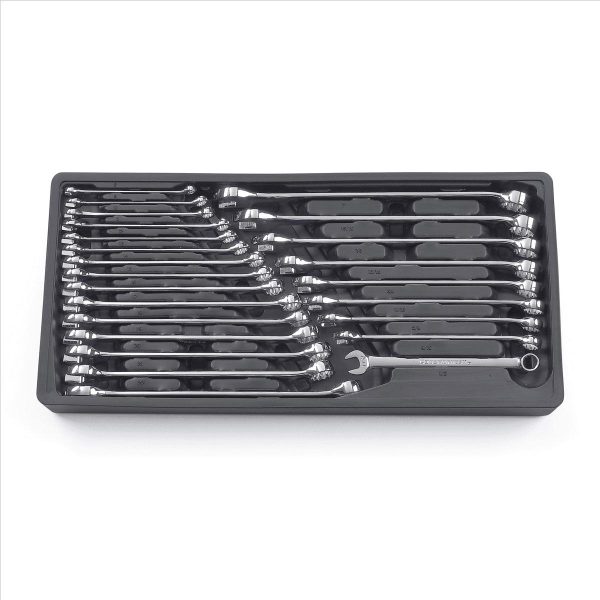 24 Piece SAE/Metric Long Pattern Combo Wrench Set