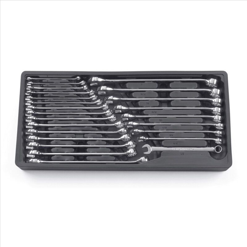 24 Piece SAE/Metric Long Pattern Combo Wrench Set