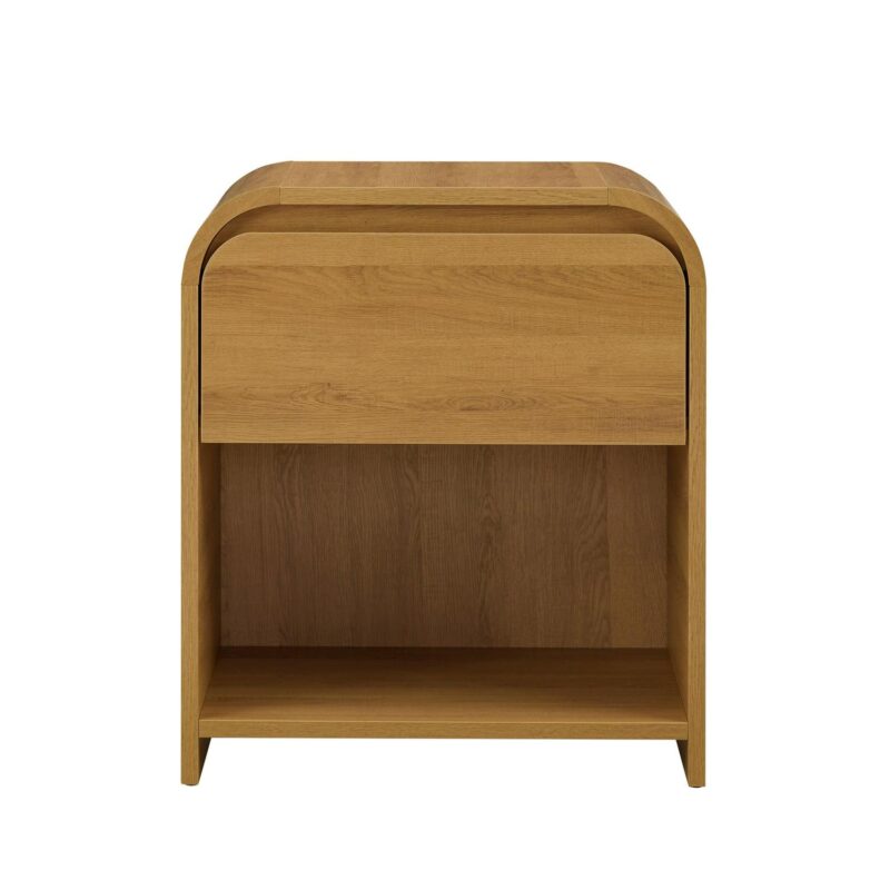 (2 pack) Better Homes and Gardens Juliet Nightstand with USB, Light Honey Finish - Image 4