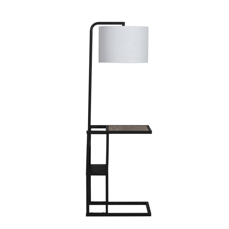 (2 pack) Better Homes and Gardens Brand Matte Black Floor Lamp with Magazine Rack - Image 11