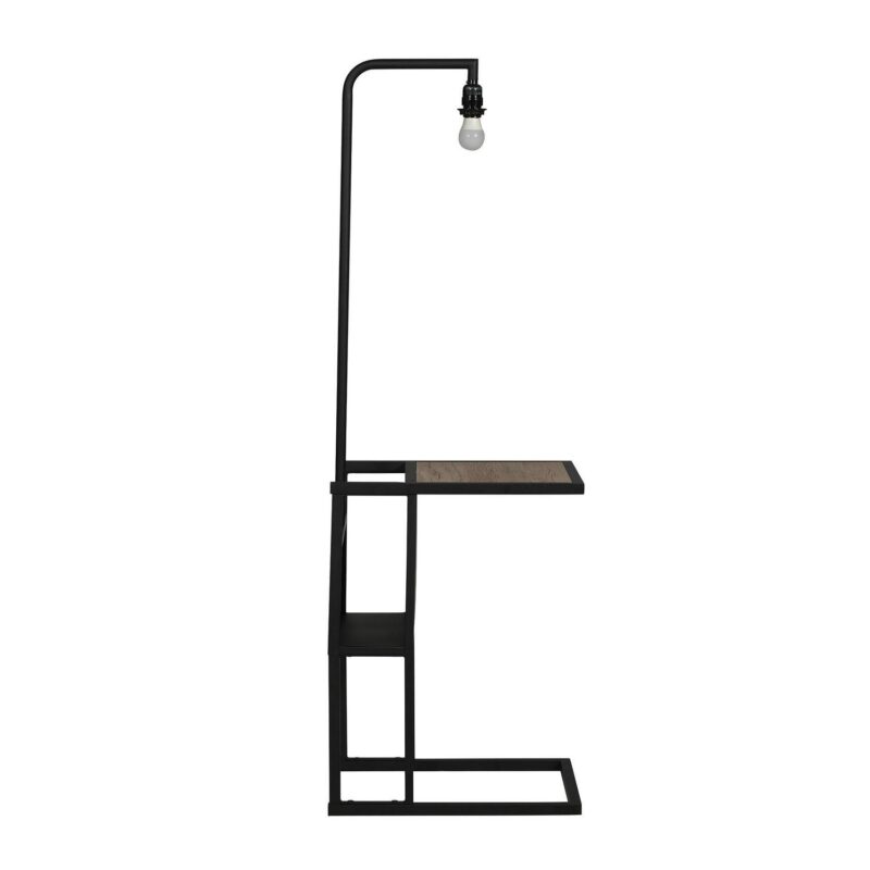 (2 pack) Better Homes and Gardens Brand Matte Black Floor Lamp with Magazine Rack - Image 12