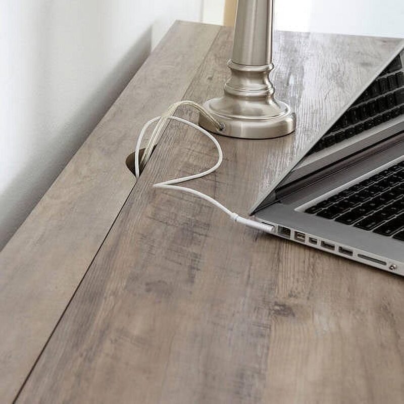 (2 pack) Better Homes and Gardens Cube Storage Office Desk, Rustic Gray - Image 3