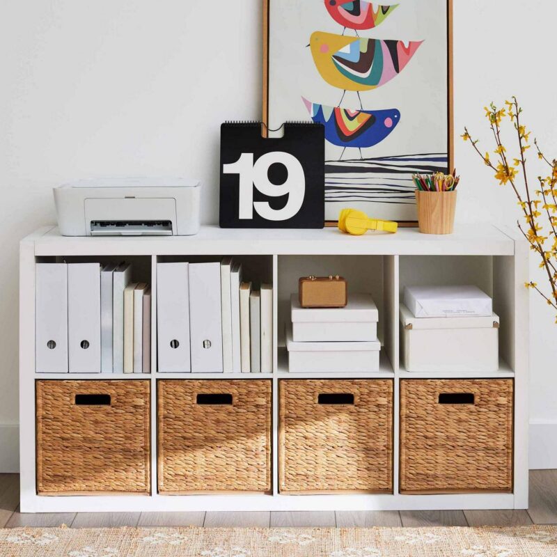 (3 pack) Better Homes and Gardens 8-Cube Storage Organizer, White Texture - Image 3