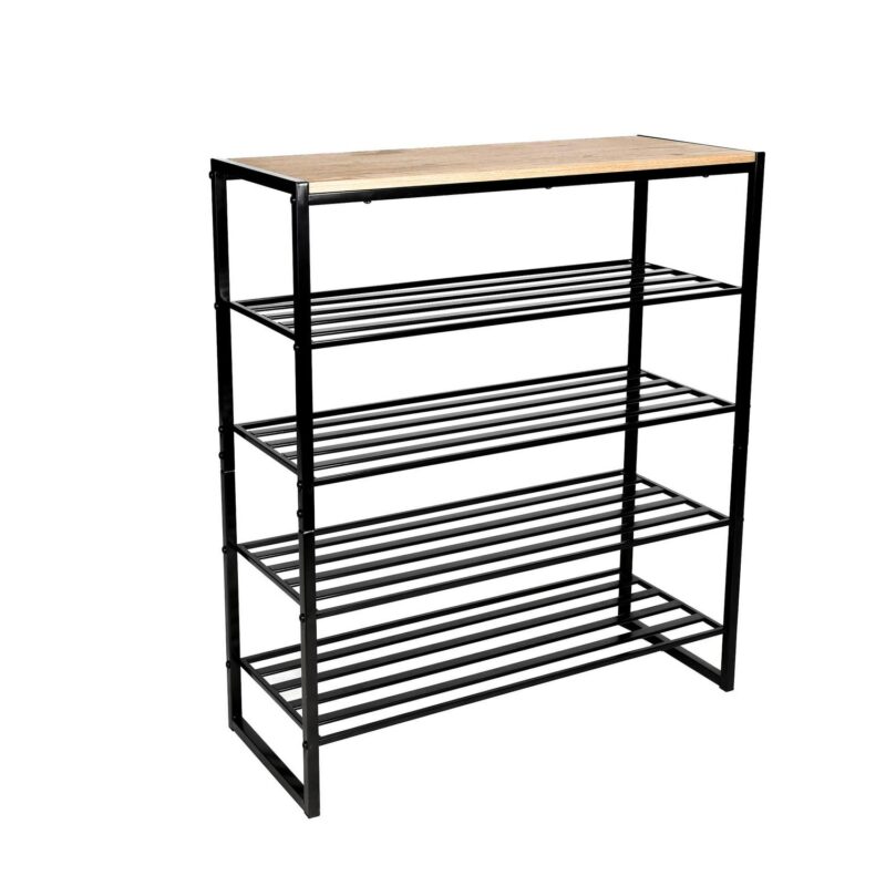 (3 pack) Better Homes and Gardens Jace 5-Tier Shoe Rack, Metal Steel, 15 Pairs of Shoes, Multi-Functional - Image 3
