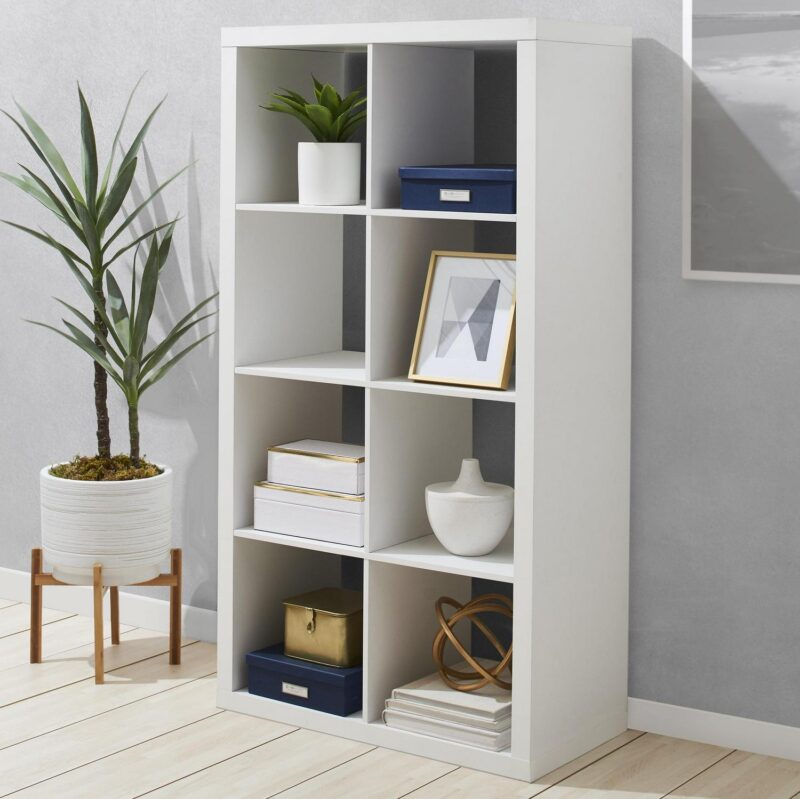 (3 pack) Better Homes and Gardens 8-Cube Storage Organizer, White Texture - Image 8