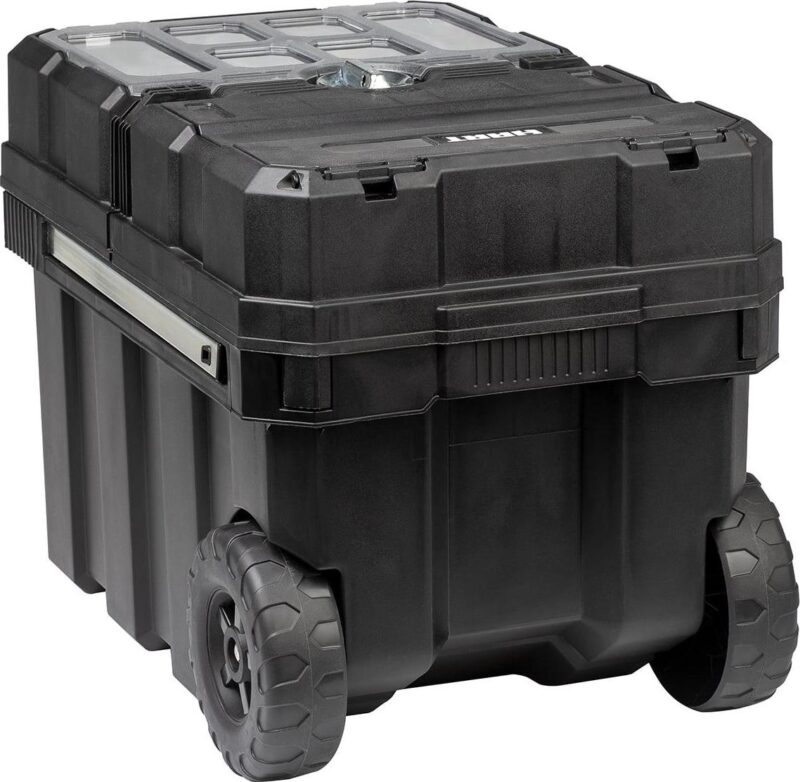 (3 pack) HART 24in Rolling Tool Box, Portable Black Resin Toolbox - Image 10