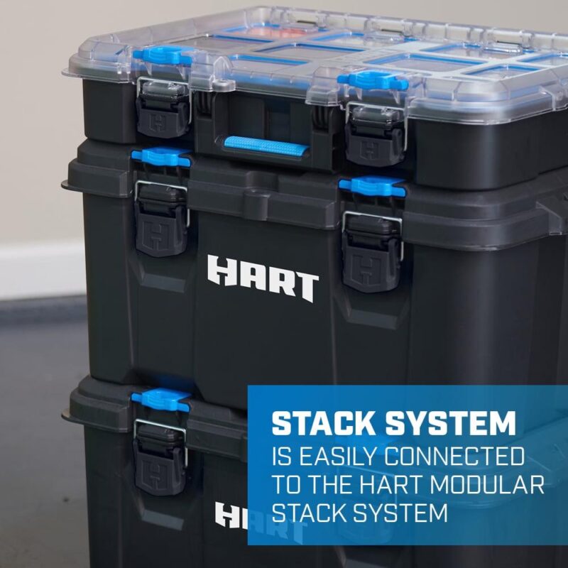 (3 pack) HART Stack System 21 Inch Tool Box, Fits Modular Storage System - Image 9