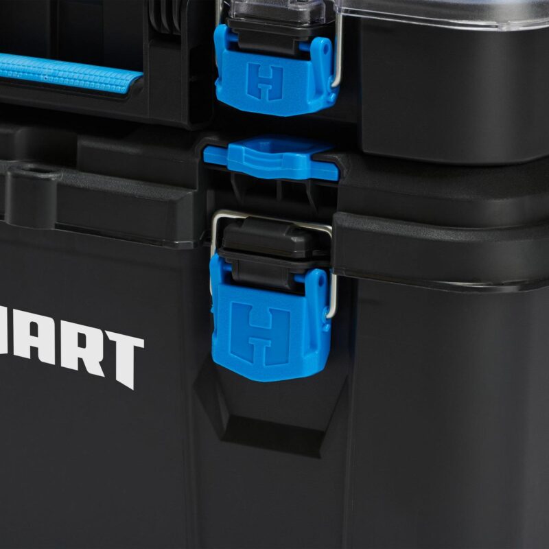 (3 pack) HART Stack System, Mobile Tool Storage and Organization, Black and Blue - Image 7