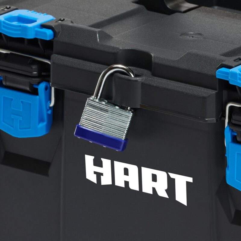 (3 pack) HART Stack System, Mobile Tool Storage and Organization, Black and Blue - Image 8