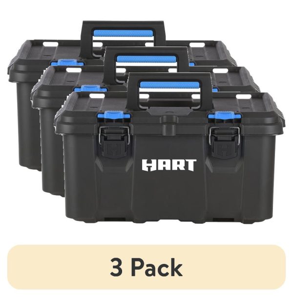 (3 pack) HART Stack System 21 Inch Tool Box, Fits Modular Storage System