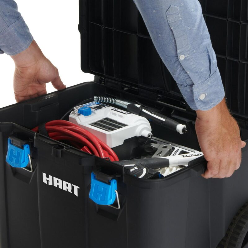 (3 pack) HART Stack System, Mobile Tool Storage and Organization, Black and Blue - Image 22