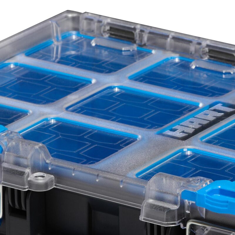 (3 pack) HART Stack System, Mobile Tool Storage and Organization, Black and Blue - Image 13