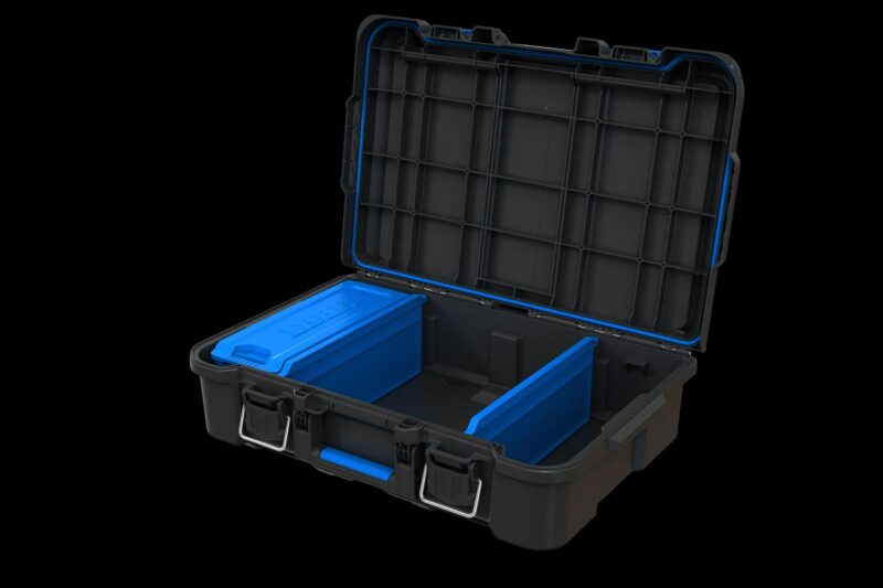 (3 pack) HART Stack System Tool Box with Small Blue Organizer and Dividers, Fits HART's Modular Storage System - Image 8