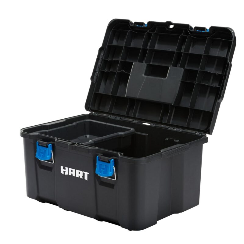 (3 pack) HART Stack System, Mobile Tool Storage and Organization, Black and Blue - Image 21