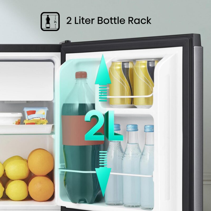 (3 pack) Hisense 1.6 Cu Ft Single Door Mini Fridge, Silver, Energy Star, 1 Year Warranty, WMS017M6XVE New - Image 4