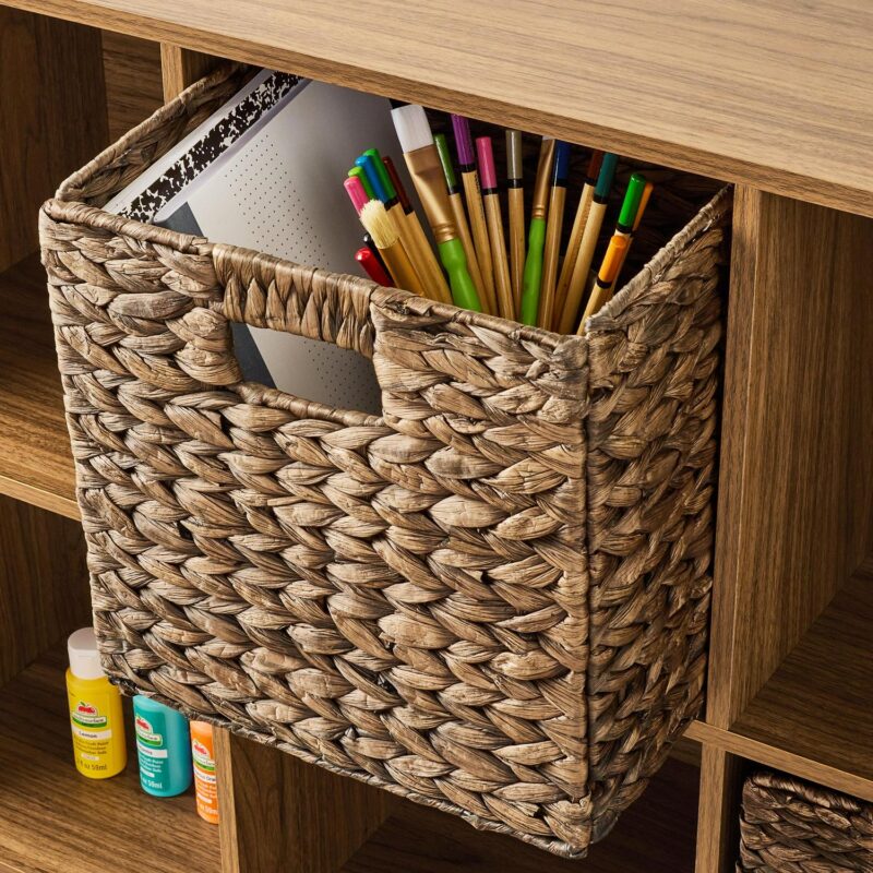 (3 pack) Mainstays 11  6-Cube Storage Organizer, Warm Walnut - Image 8