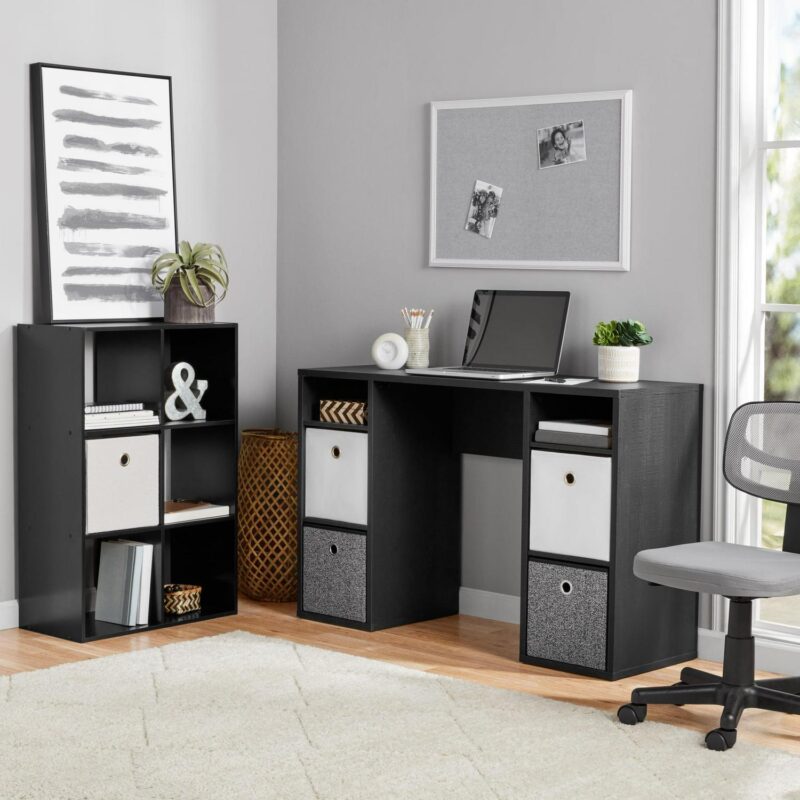 (3 pack) Mainstays 11  6-Cube Storage Organizer, Black - Image 6