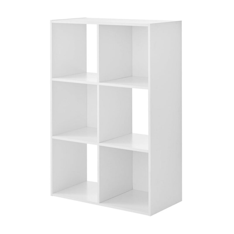 (3 pack) Mainstays 11  6-Cube Storage Organizer, White - Image 5