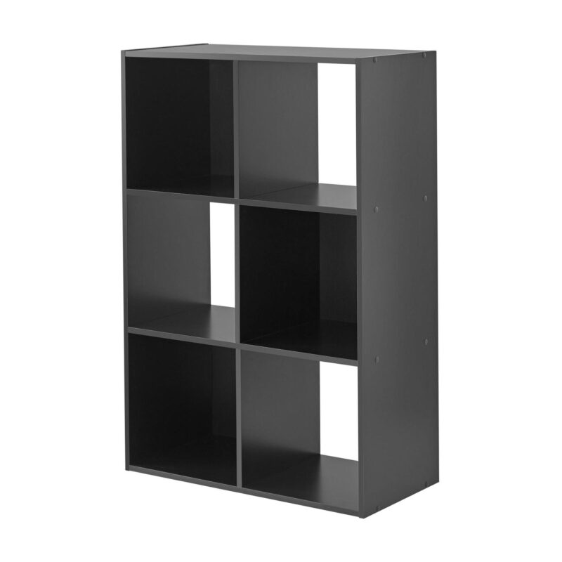 (3 pack) Mainstays 11  6-Cube Storage Organizer, Black - Image 5
