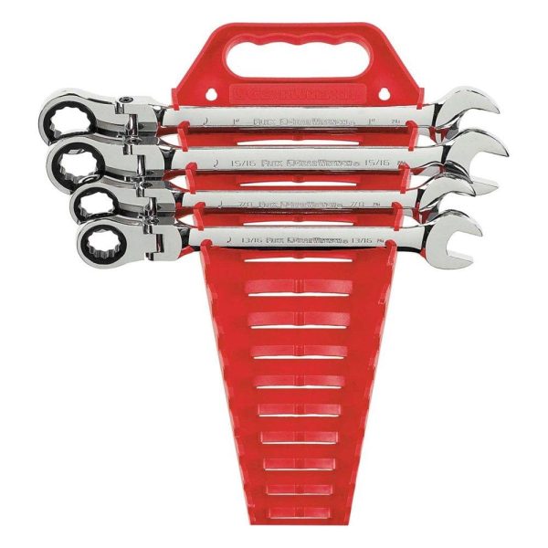 4 Piece Flex Head Completer Wrench Set SAE
