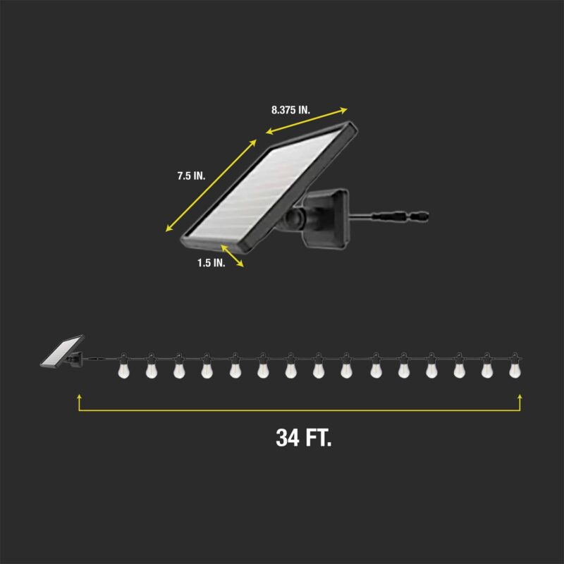 (4 pack) Better Home and Gardens Solar String Lights - Image 16