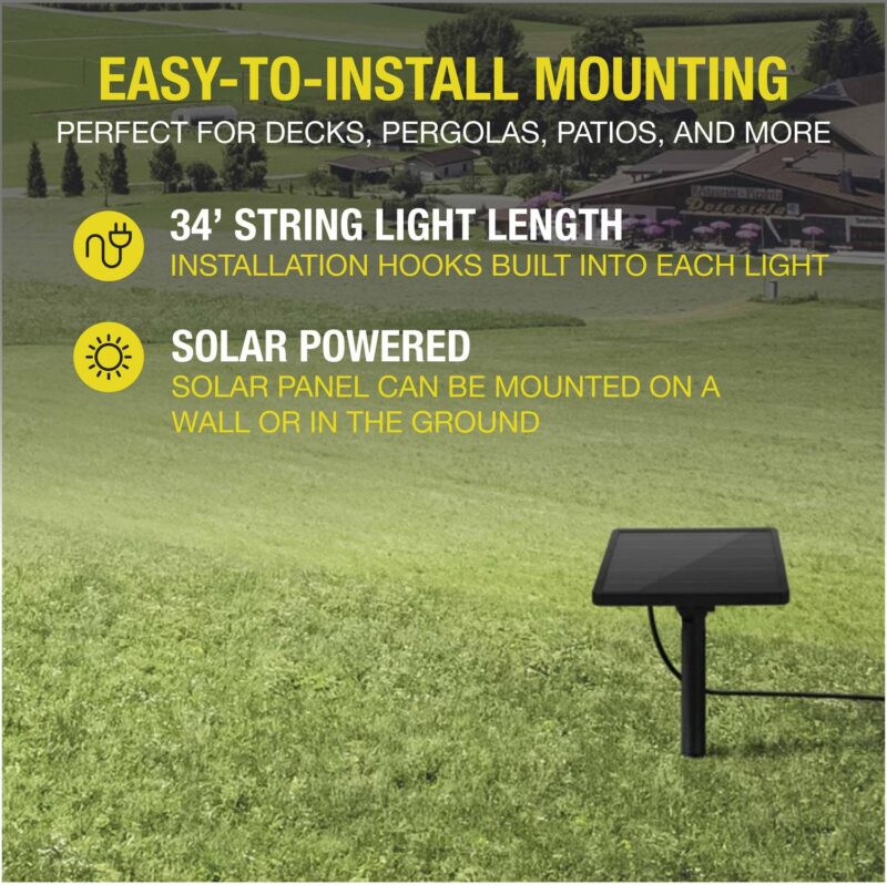 (4 pack) Better Home and Gardens Solar String Lights - Image 19