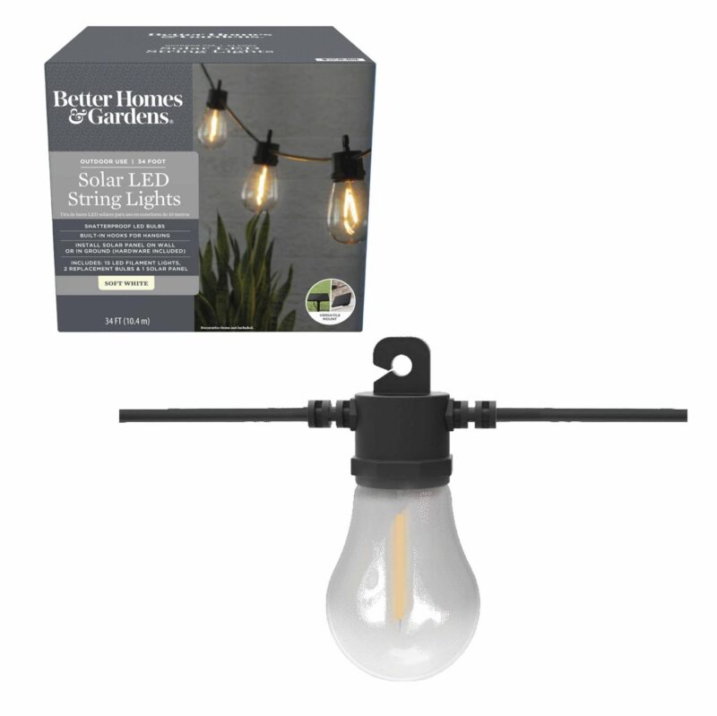 (4 pack) Better Home and Gardens Solar String Lights - Image 17
