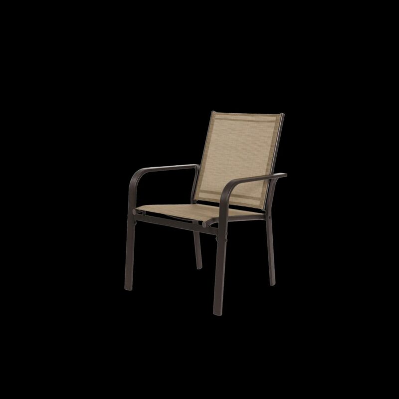 7 Pieces Patio Dining Set,Outdoor Dining Set,Outdoor Furniture Table and 6 Textilene Chairs for Garden Backyard Deck,Brown - Image 8